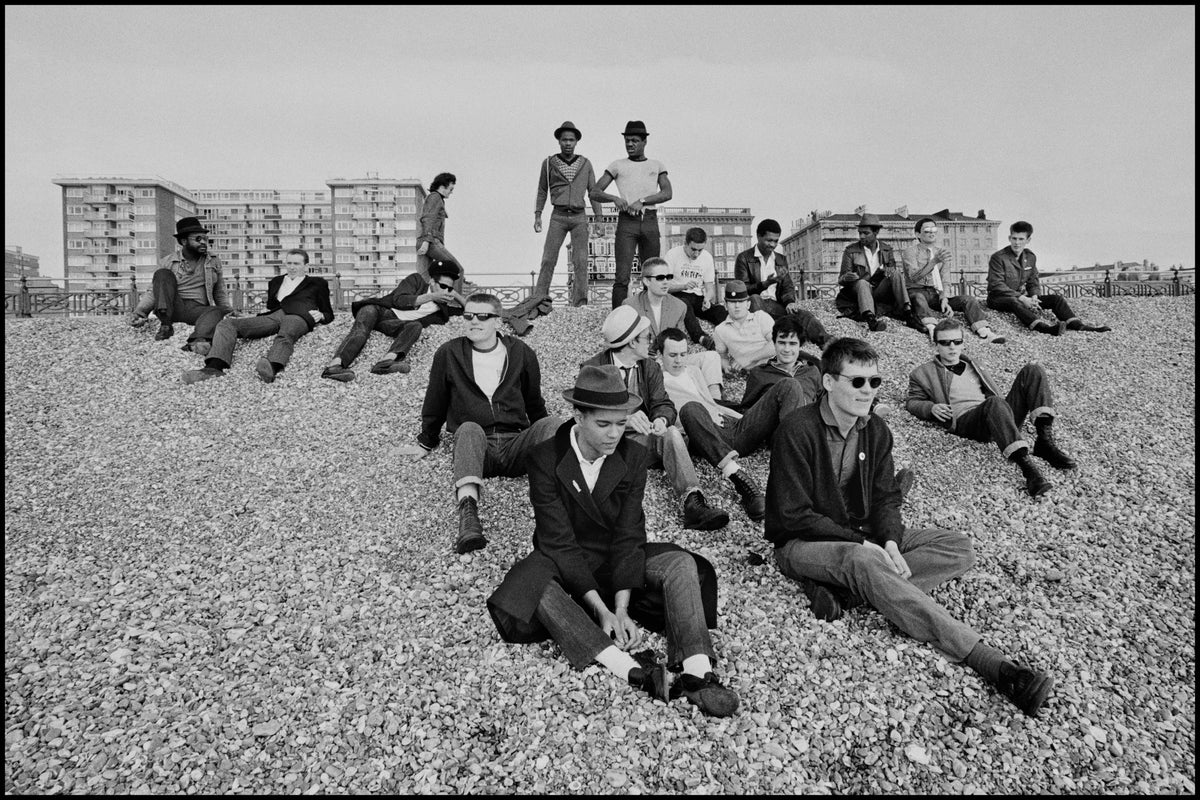 The Two Tone Tour, Brighton Beach, 1979, photographed by Chalkie Davies.