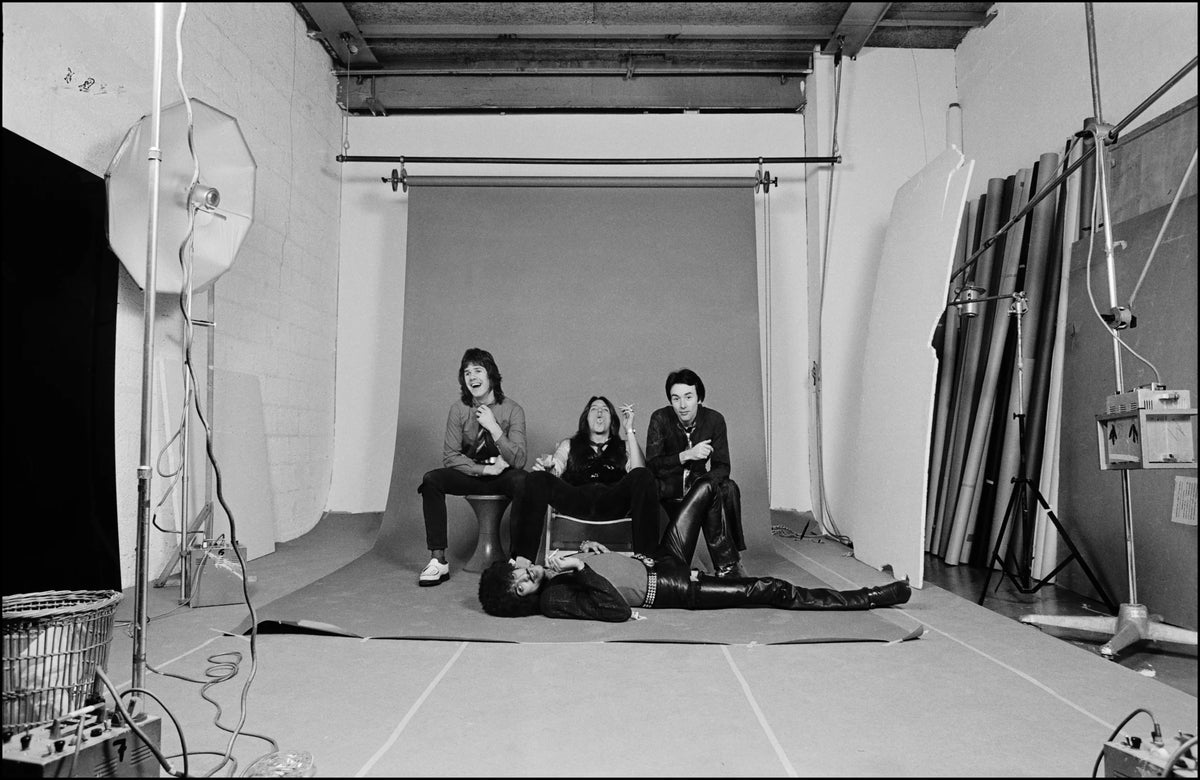Thin Lizzy, Paris, 1979, photographed by Chalkie Davies.
