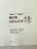 Detail of Bob Gruen’s signature and copyright stamp on the vintage Tina Turner, 1970 gelatin silver print.