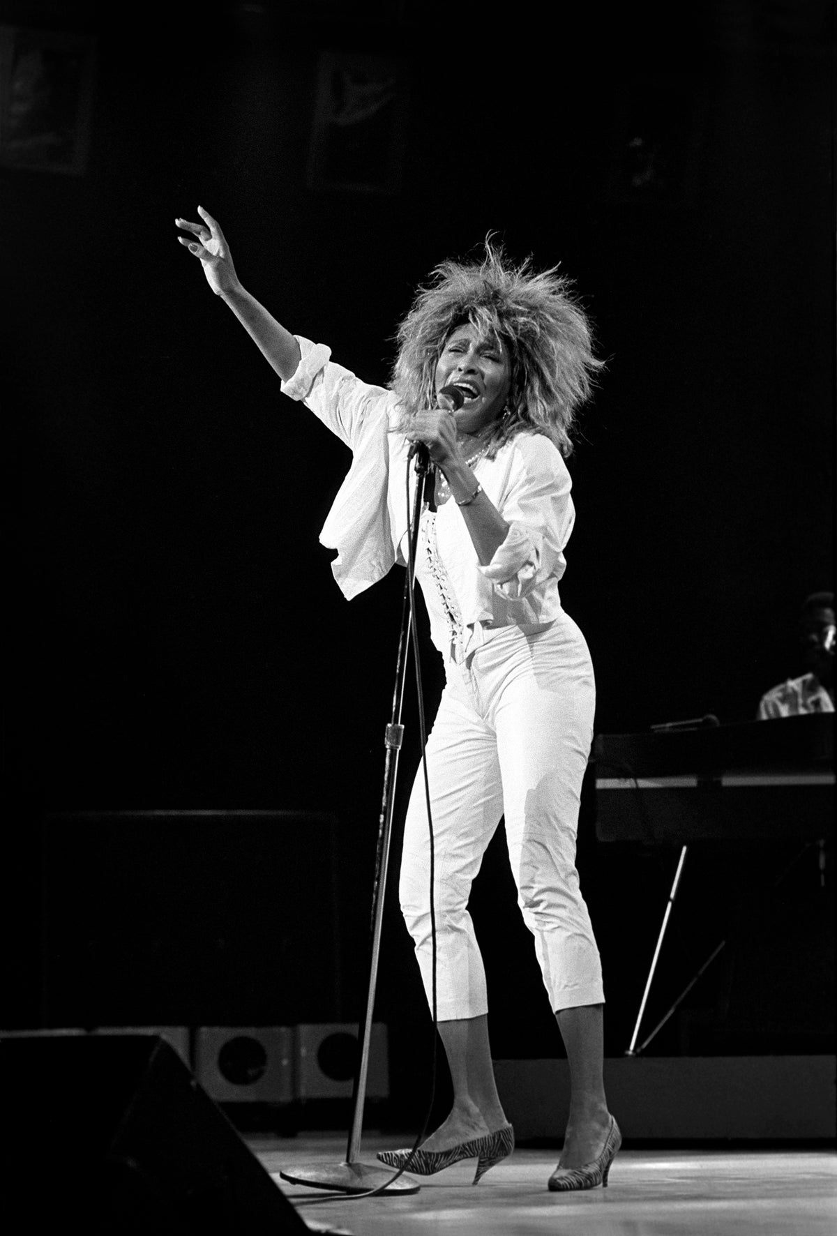 Tina Turner, Madison Square Garden, New York City, 1985. Photograph by Ebet Roberts.