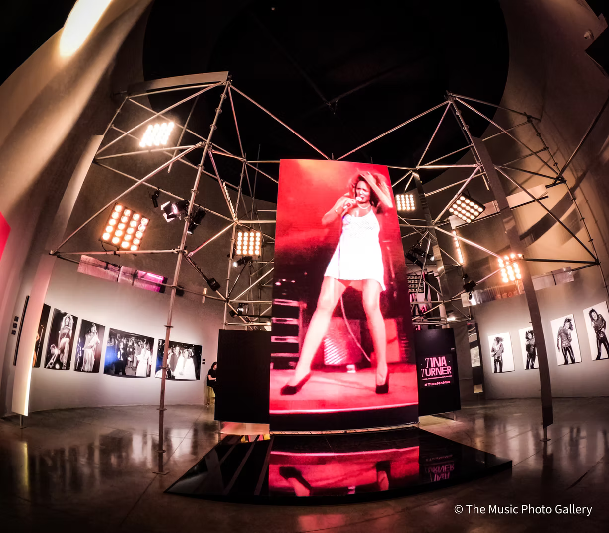 Main gallery installation | Tina Turner: A Journey to the Future | Museum of Image and Sound (MIS), São Paulo, Brazil, 2023.