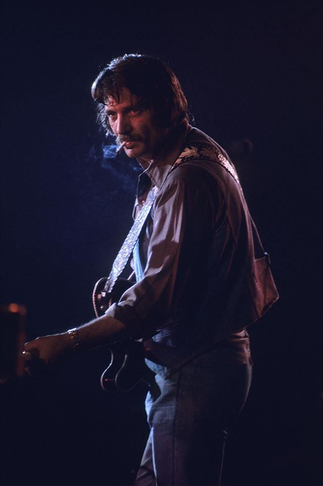 Waylon Jennings photographed by Charlyn Zlotnik, 1977.