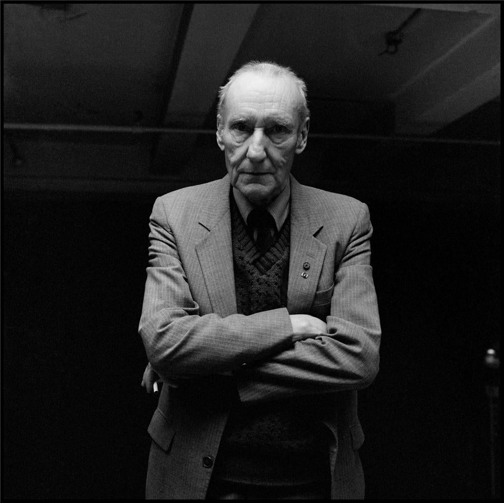 William S. Burroughs in New York City, photographed by Chris Stein.