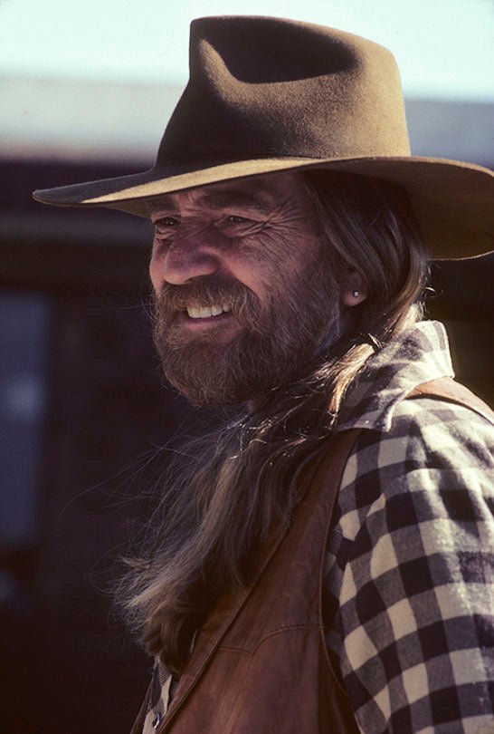 Willie Nelson photographed in Austin, Texas, by Charlyn Zlotnik.
