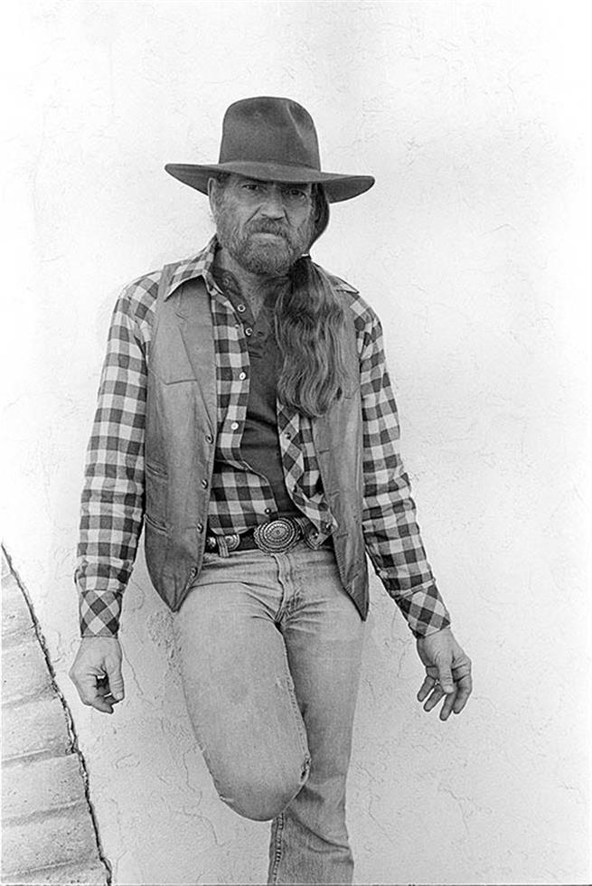 Willie Nelson photographed in Texas by Charlyn Zlotnik, 1979.