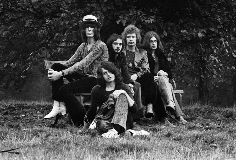 The band Yes photographed in 1969 by Barrie Wentzell.